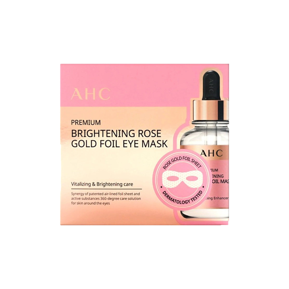 AHC Premium Brightening Rose Gold Foil Eye Mask 7ml*5ea (EXP 06/2025)