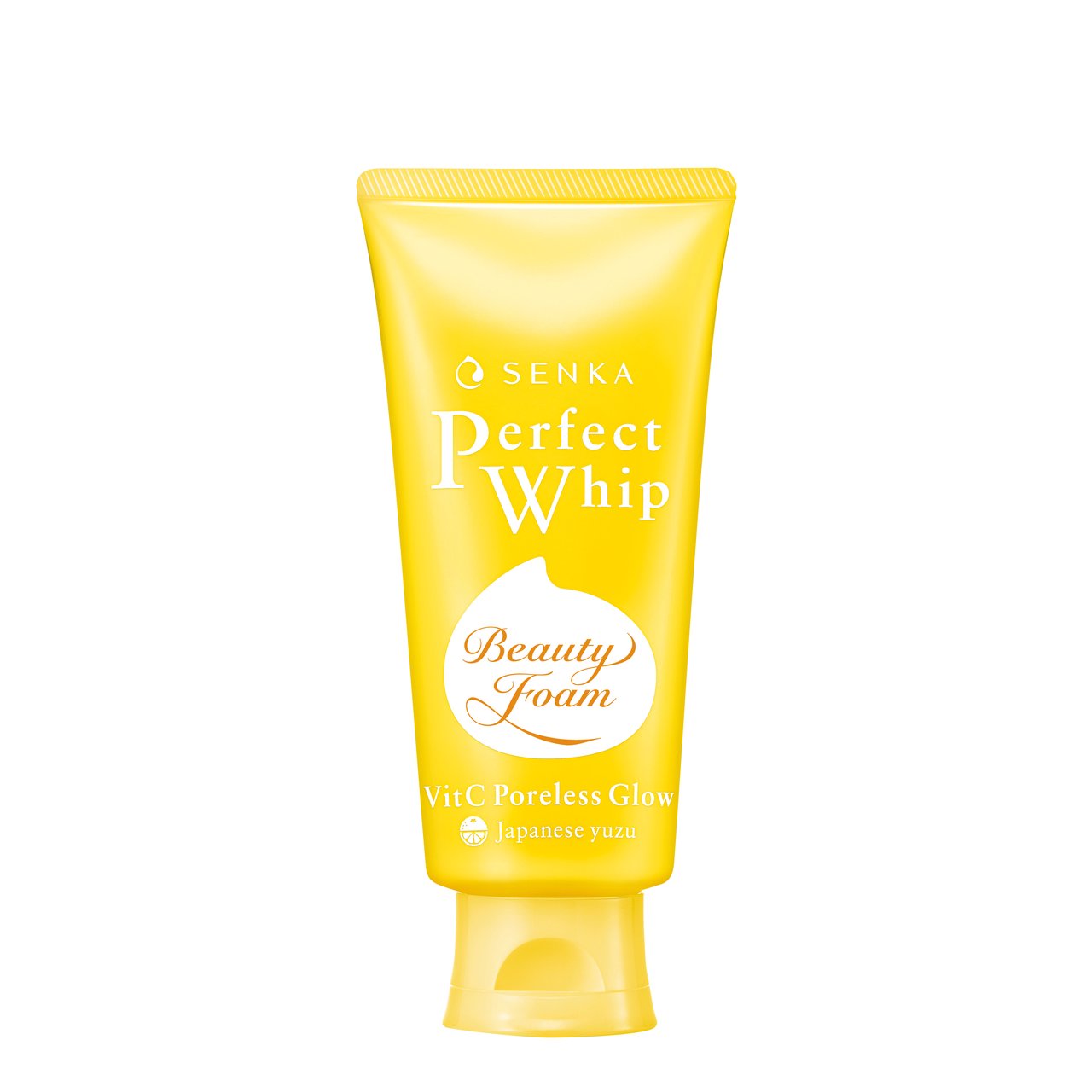 Shiseido Senka Perfect Whip Vitamin C Poreless Glow Facial Foam 100g (Yellow)