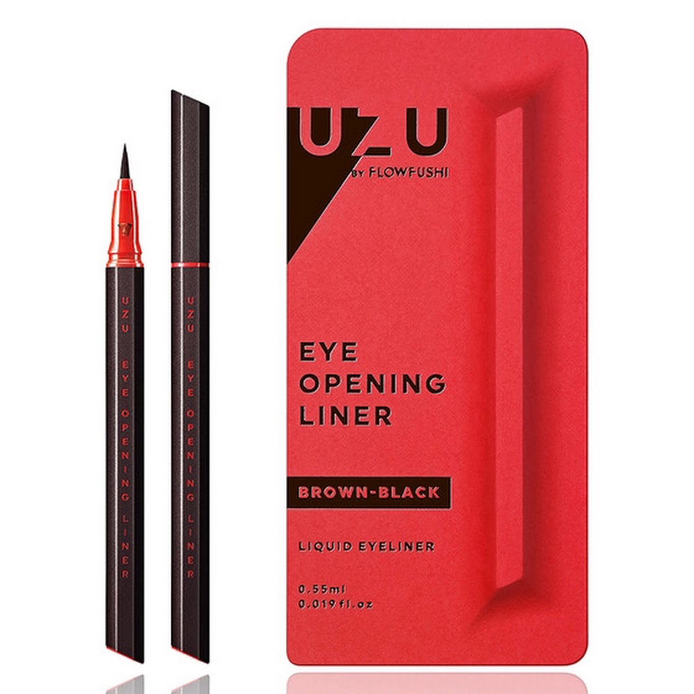 Flow Fushi UZU Eye Opening Liner Liquid Eyeliner (Brown-Black) - Red Pkg