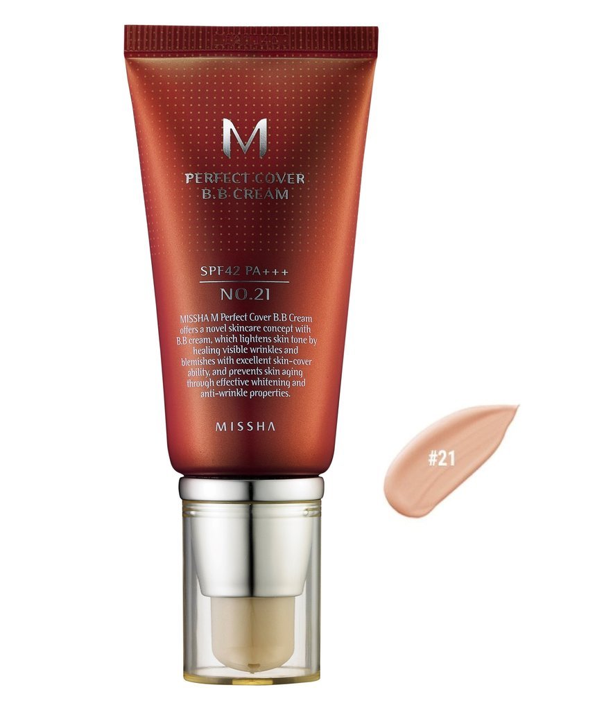 Missha Perfect Cover BB Cream SPF42 PA+++ #C21 Light Beige (50ml)